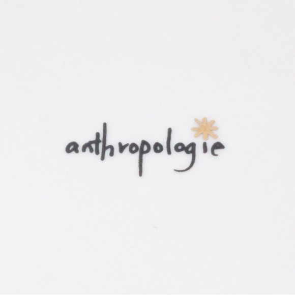 Anthropologie Night Sky Dessert Salad Plates Set of 4 Grey Watercolor Gold Stars - Picture 6 of 6